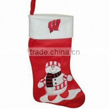Christmas Santa Stockings/Cute Santa Stockings with Stuffed Toy/cheap christmas socks