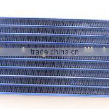 10 Rows Aluminum Engine Transmission Oil Cooler AN -10 JIC 10 7/8"-14 UNF Blue