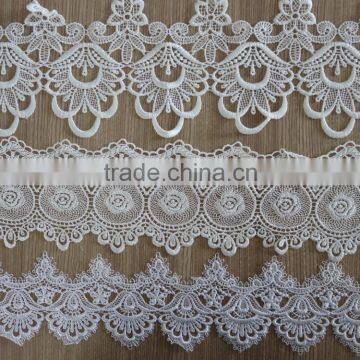 Wholesale new design African water-soluble chemical lace trimming