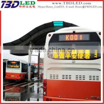 red and yellow double color bold led car screen mini led bus display board