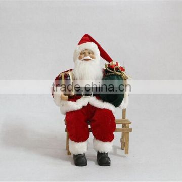 XM-SC015 12 inch animated santa claus figurines