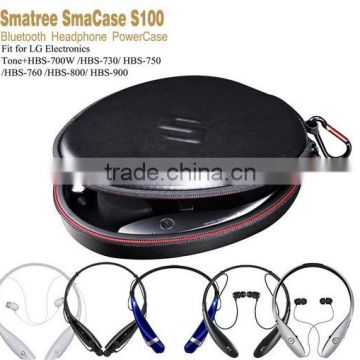 Smatree Bluetooth Headphone Power-Case S100 PU Leather Compact case with Built-in power bank for LG with hot sell