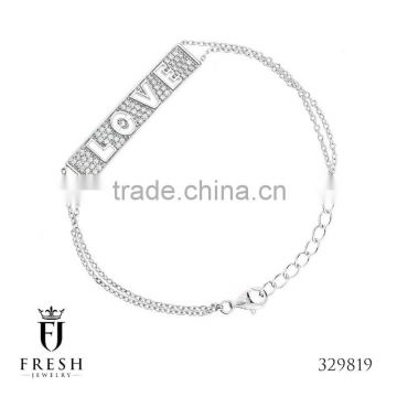 Fashion 925 Sterling Silver Bracelet - 329819 , Wholesale Silver Jewellery, Silver Jewellery Manufacturer, CZ Cubic Zircon AAA