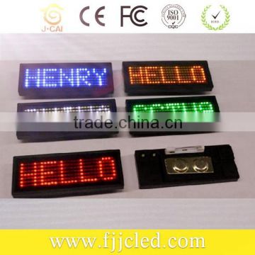 Scrolling Message Name Tag Display LED Name Badge