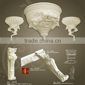 2014 China european style pu decorative building materials of PU Corbels for home decor