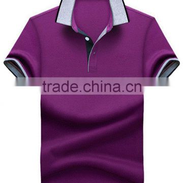2016 Spring Mens cotton sports polo shirts with quick dry and moisture transfer function