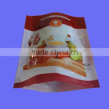 Food grade soup snack bag compound aluminium foil zipper bag