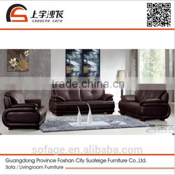 Suofeige classic and simple leather sectional sofa 619