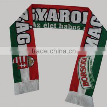 bob trading good price football fans Printing scarf 100% cashmere printing scarf