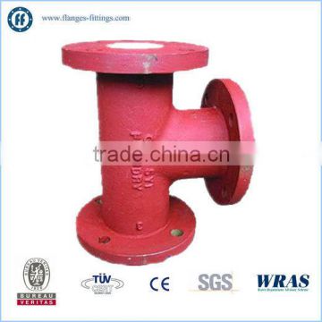 All flanged tee pipe fitting