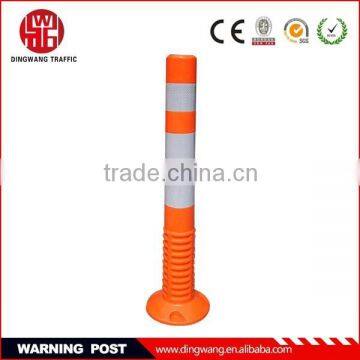 Orange Reflective Warning TPU Spring Post