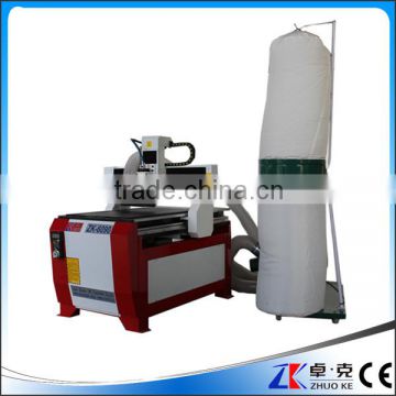 China cnc router1.5kw spindle round guide rail small CNC router machine with dust collector 6090