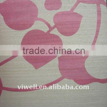 Fancy wall decorative veneer paper