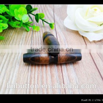 2 holes wooden horn olive button for garment