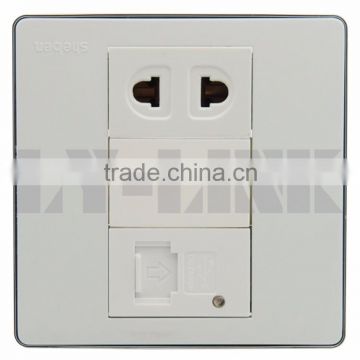 USB charger and AC power wall face plate