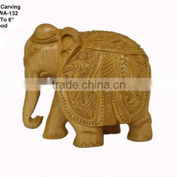 wooden handicraft decorativ-item/elephant in wood/antique wooden statues