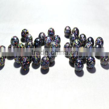 seasame pattern black colour glass marbles