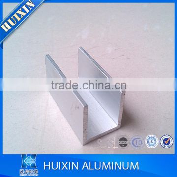 6063 T5 anodized aluminum U shape extruded aluminium profile