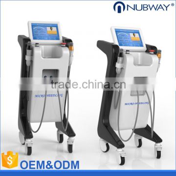 CE approved super standing rf fractional double needle face lifting skin tightening machine