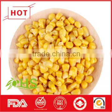 Vacuum packing frozen yellow corn kernels for wholesale