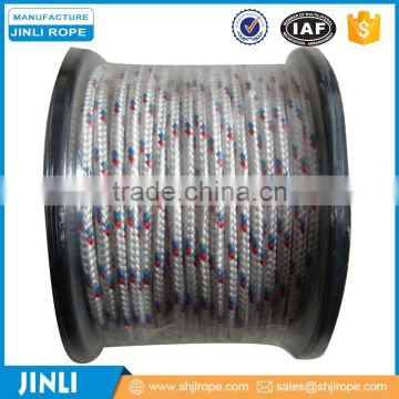 colored 16-strand braided nylon/pp/polyester rope for marine use