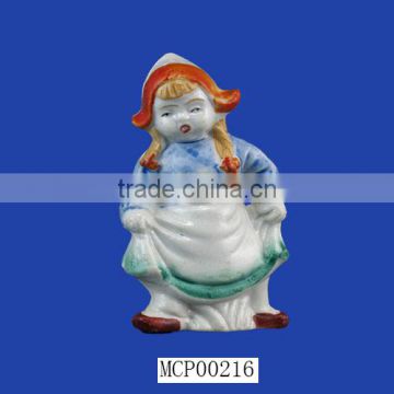 Red Hair Adorable Customized Decorative Dutch Girl Figurine