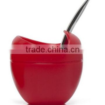 Silicone Yerba Mate Tea Cup Gourds With Bombilla Straw