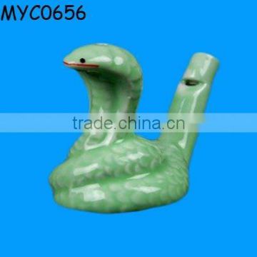 Wholesale Popular Ceramic charms design snake whistle