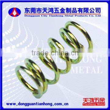 Compression springs with irregular diameters