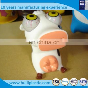 Custom vinyl toy squeeze,OEM vinyl squeeze pig toy,Cartoon squishy eye pop squeeze toy factory