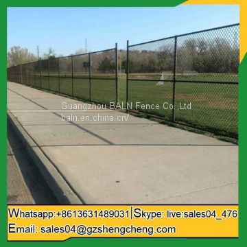 Chain link mesh fence panels pvc coated steel wire