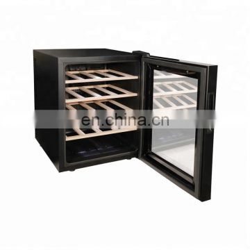 Wine Display Cooler With 4 Aluminum Shelves