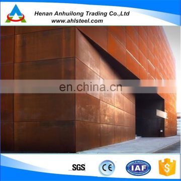 high quality rusty corten casstel facades/cladding panel