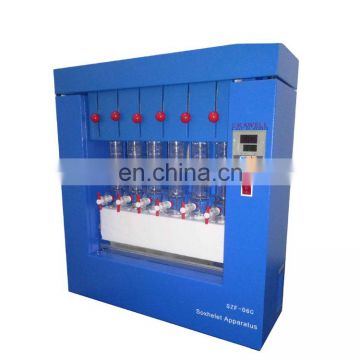 Electric heating Crude auto fat protein extractor Soxhelet Apparatus