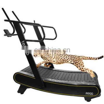 energy saving exercise equipment speed unlimited curved treadmill for gym manual curved treadmill & air runner multi gym machine
