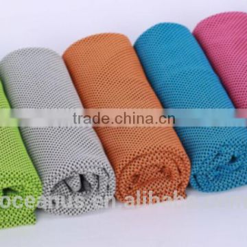 56.4% Nylon 43.6% Poly Cold Fiber Knit Mesh Sports Towel