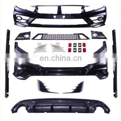 factory  PP bumper  high quality  body kits for Honda  CIVIC Yofer  FC- 450 2016-2018