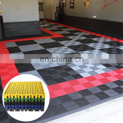 CH Assembly Flexible Drainage Square Durable Floating Cheapest Easy To Clean Eco-Friendly 40*40*4cm Garage Floor Tiles