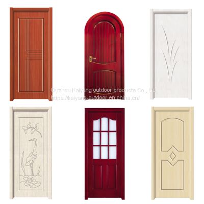 Customized Interior Solid Wood Composite  Paint Free  Embossed  Deep Carved Door