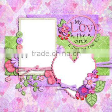 printing cardboard wedding decoration photo frame