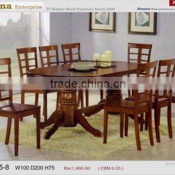 Rubber Wood Dining Set