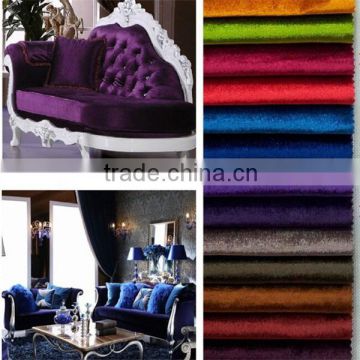 china factory 100 polyester Italy velvet one side brush shiny style cover