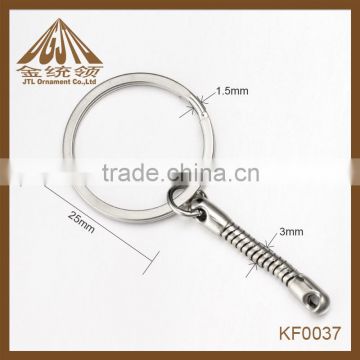 Fashion high quality metal split ring with snake chain