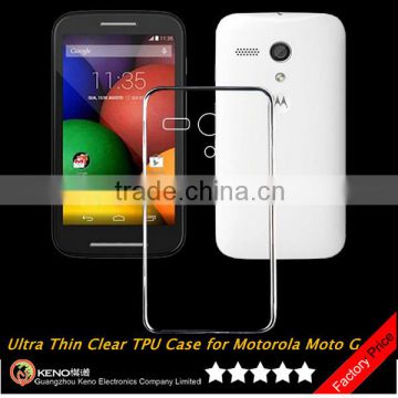 Keno Ultra Thin Soft Flexible Clear TPU Case for Motorola Moto G Phone Case