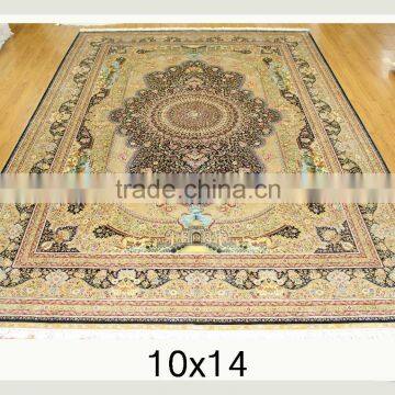 hand knotted silk rug persian handmade silk carpets for home hotel villa and prayers