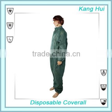 white nonwoven coverall for chemical