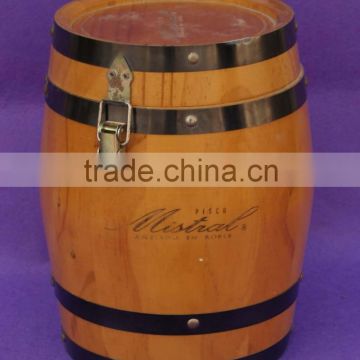high quality wooden wine barrels with metal lock for sale