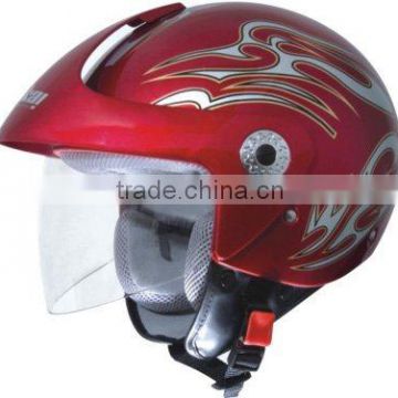 open face motor helmet