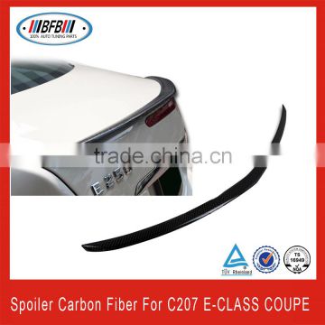 Carbon fiber spoiler auto rear trunk spoilers for C207 E CLASS