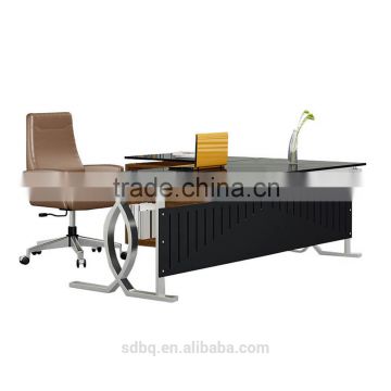 PT-D0522 China manufacturer modern glass office desk for office use
